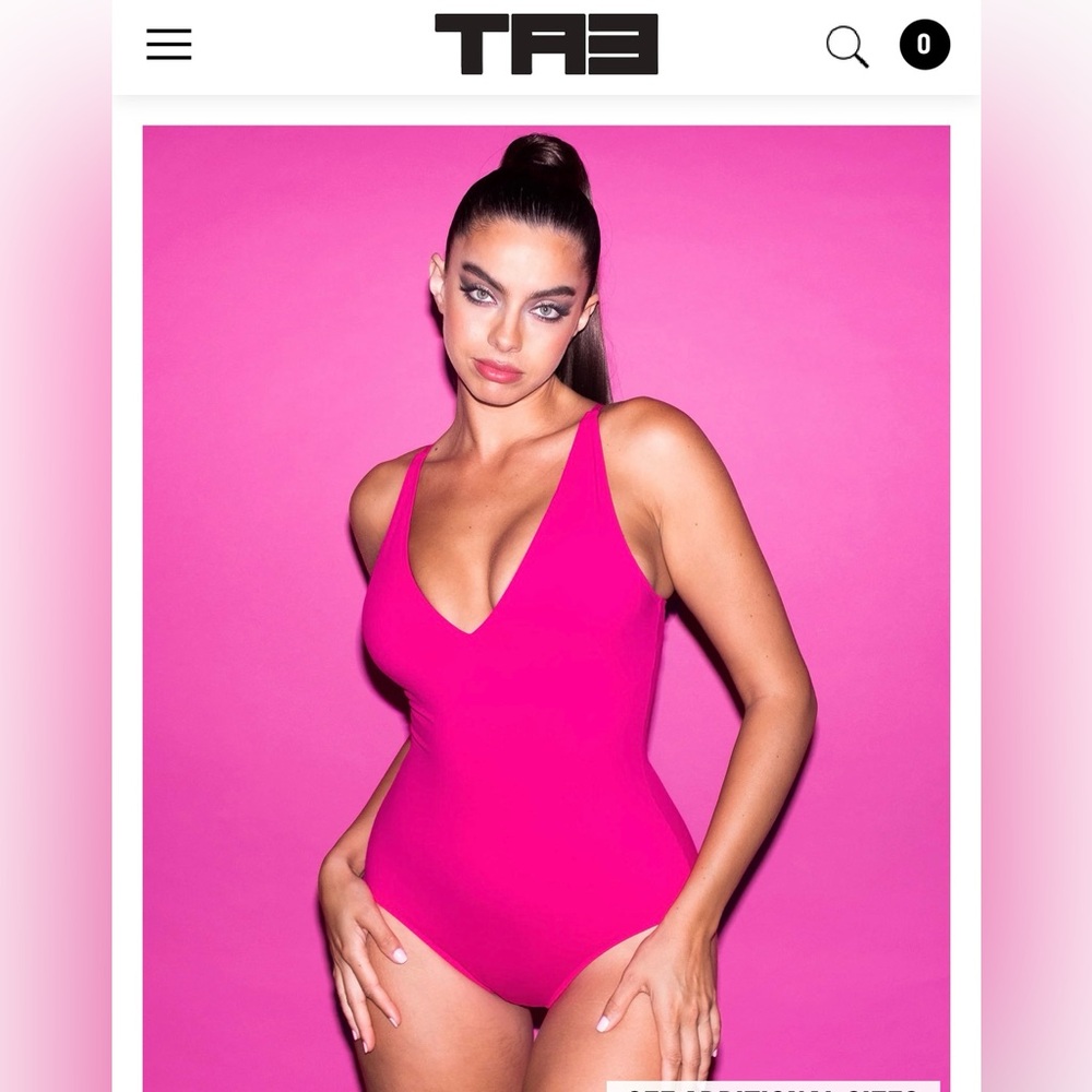 TA3 Plungey one piece swimsuit/bodysuit 2xl